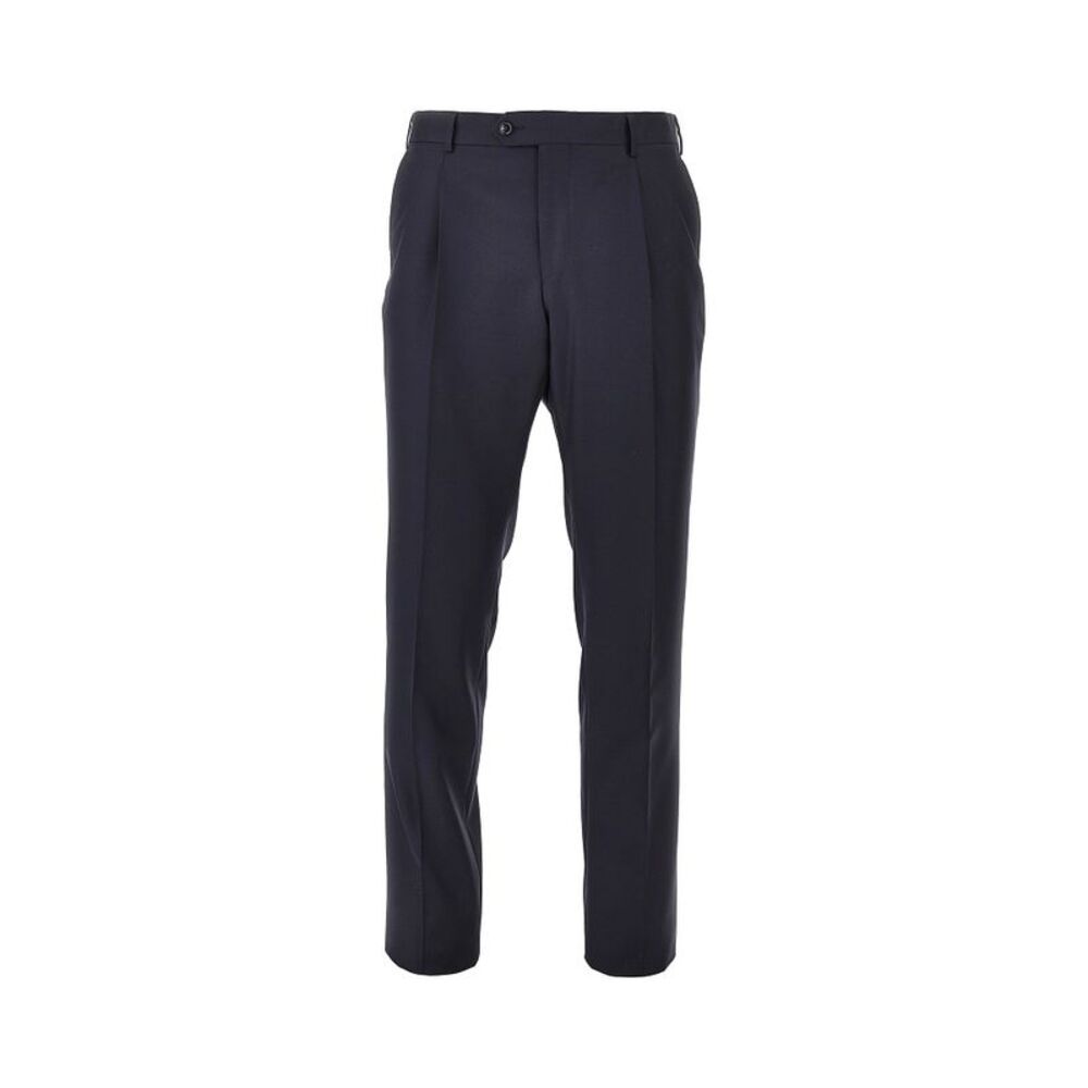 Luigi Bianchi Men Tailor Fit Wool Pants With Dart